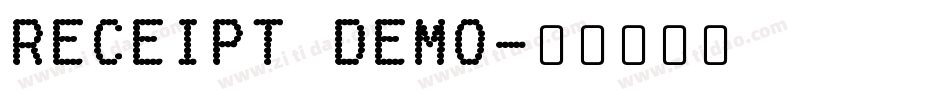 Receipt Demo字体转换